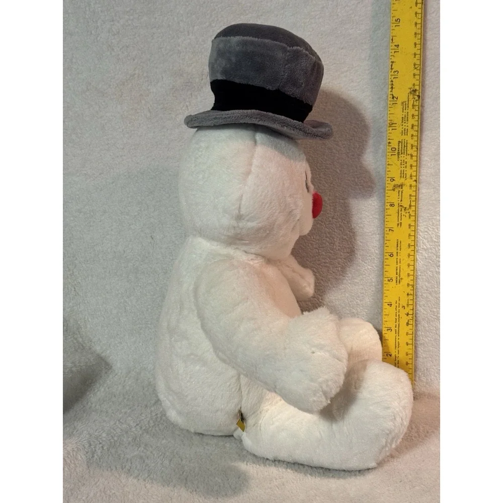 Build a Bear Frosty the Snowman Christmas Cheeks Lights Sound Plush Stuffed